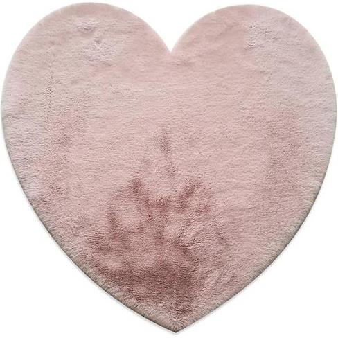 Παιδικό Χαλί 120X120 New Plan Puffy Fc19 Pink Heart Antislip (120x120)