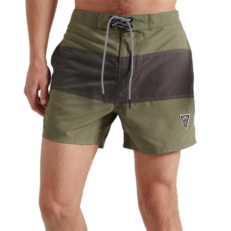 SUPERDRY SURF RETRO BOARDSHORT M3010103A-6SY Χακί