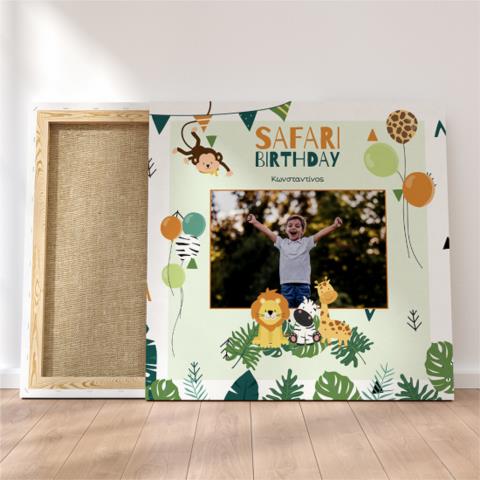 Safari Birthday - Καμβάς 60Χ60 Τετράγωνο