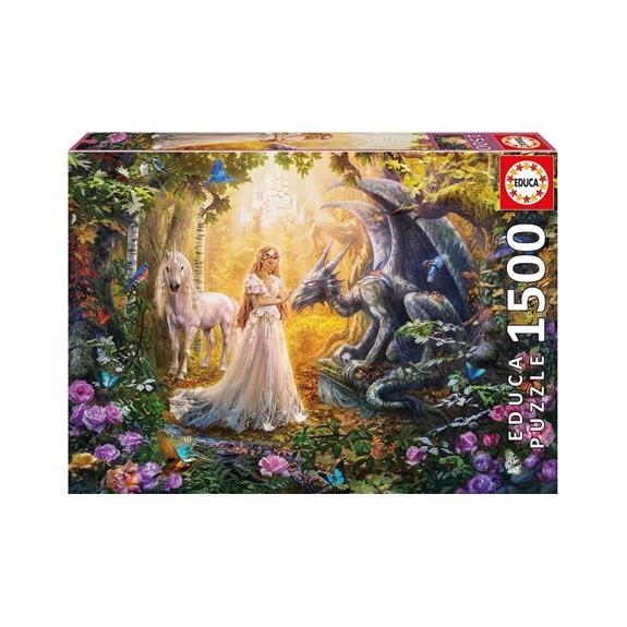 Παζλ Educa Dragon Princess And Unicorn 1500pcs - 17696