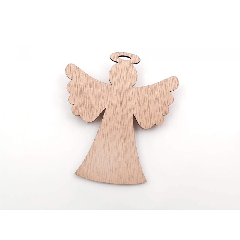 Χριστουγεννιάτικο ξύλινο στολίδι "Άγγελος"