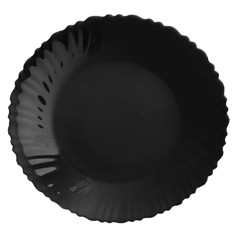 Πιάτο Βαθύ OPAL Κυματιστό Μαύρο Φ24cm