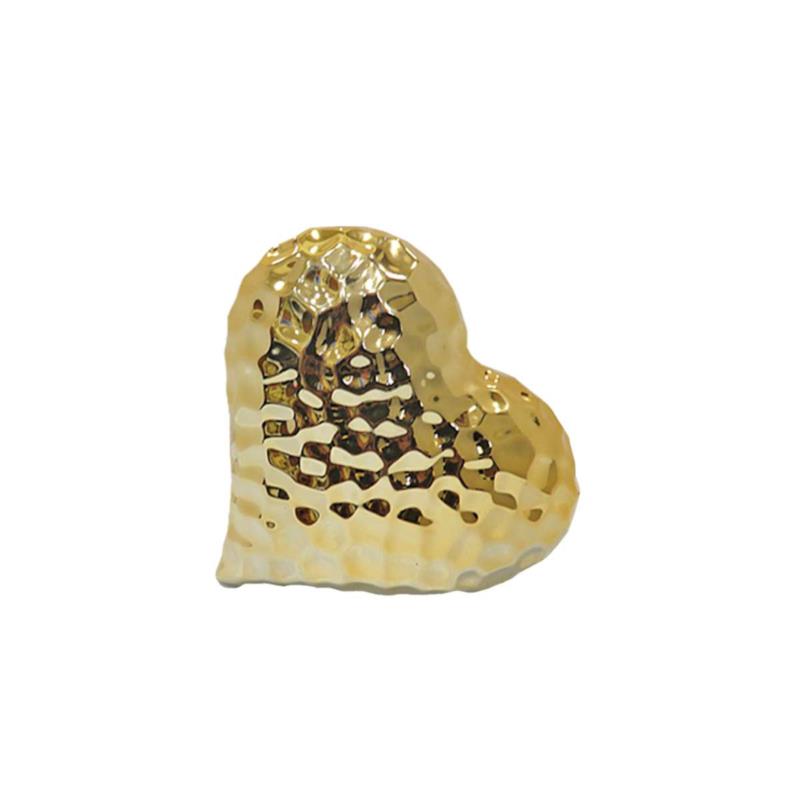 Διακοσμητική Καρδιά Κεραμική Χρυσή Art Et Lumiere 13εκ. 03876 (Υλικό: Κεραμικό, Χρώμα: Χρυσό ) - Art Et Lumiere - lumiere_03876