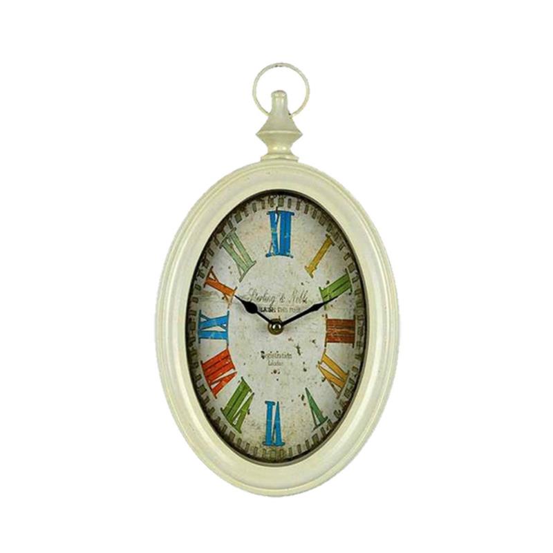 Ρολόι Τοίχου Μεταλλικό Πολύχρωμο Art Et Lumiere 21x5,5x37εκ. 04408 (Υλικό: Μεταλλικό) - Art Et Lumiere - lumiere_04408