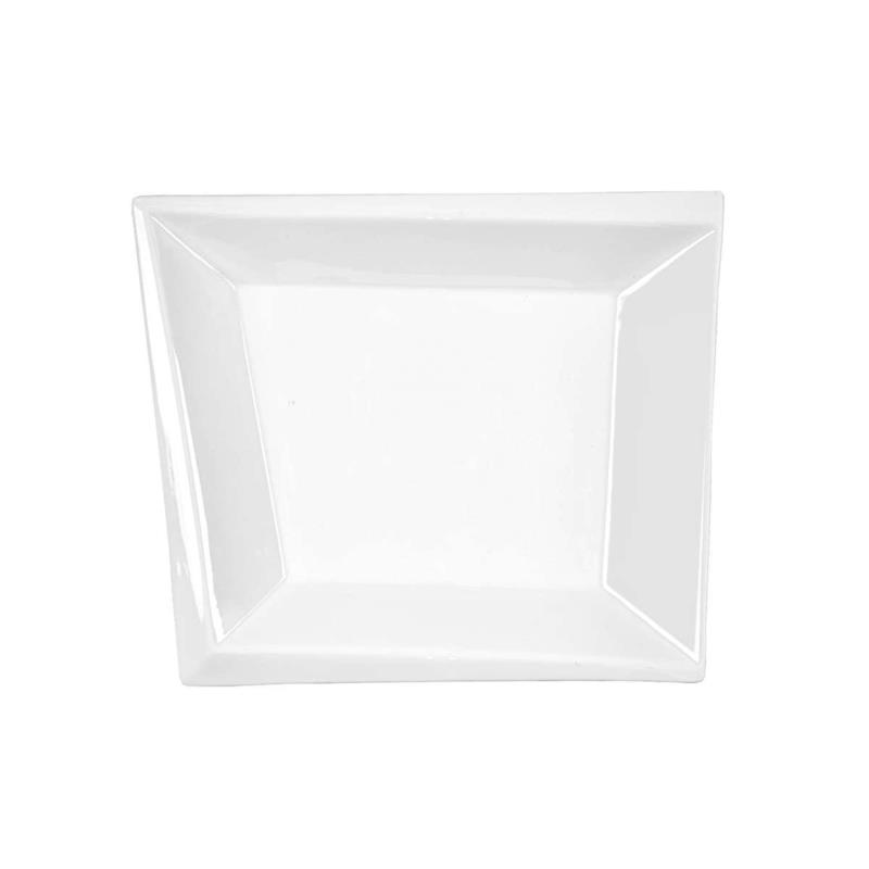 Πιάτο Βαθύ Πορσελάνης Diagonal Λευκό Art Et Lumiere 25x20x4,5εκ. 06986 (Σετ 6 Τεμάχια) (Υλικό: Πορσελάνη, Χρώμα: Λευκό) - Art Et Lumiere - lumiere_06986