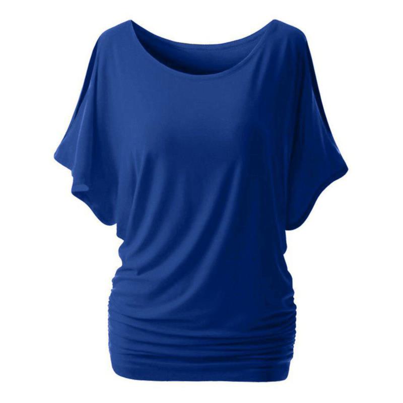 Slit Sleeve Plus Size Side Ruched T-shirt