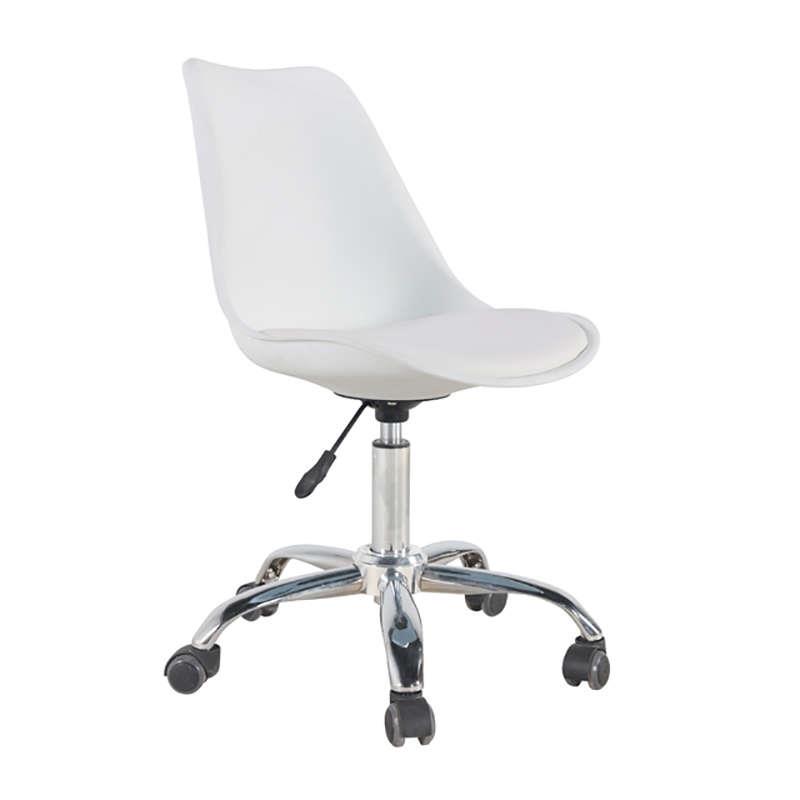 Καρέκλα Γραφείου BS1300 Λευκό PP/PU 48x58x44-81/57-93cm