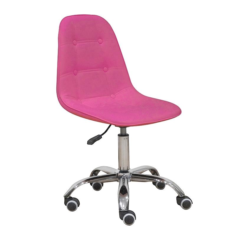 Καρέκλα Γραφείου A1330 Ροζ PU 48x56x81cm