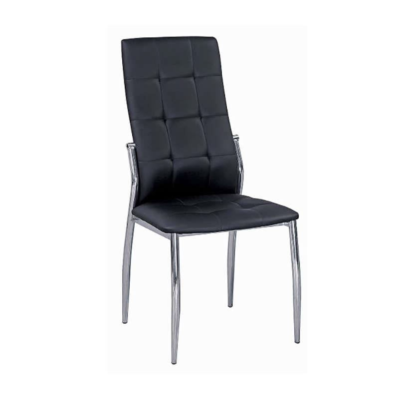 Καρέκλα ERINA Μαύρο PU 44x55x100cm