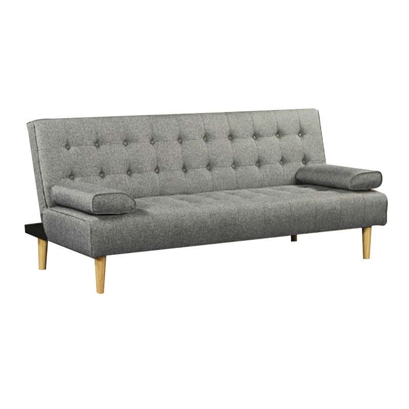 Καναπές-Κρεβάτι Τριθέσιος SILVA Γκρι Ύφασμα 188x82x80cm
