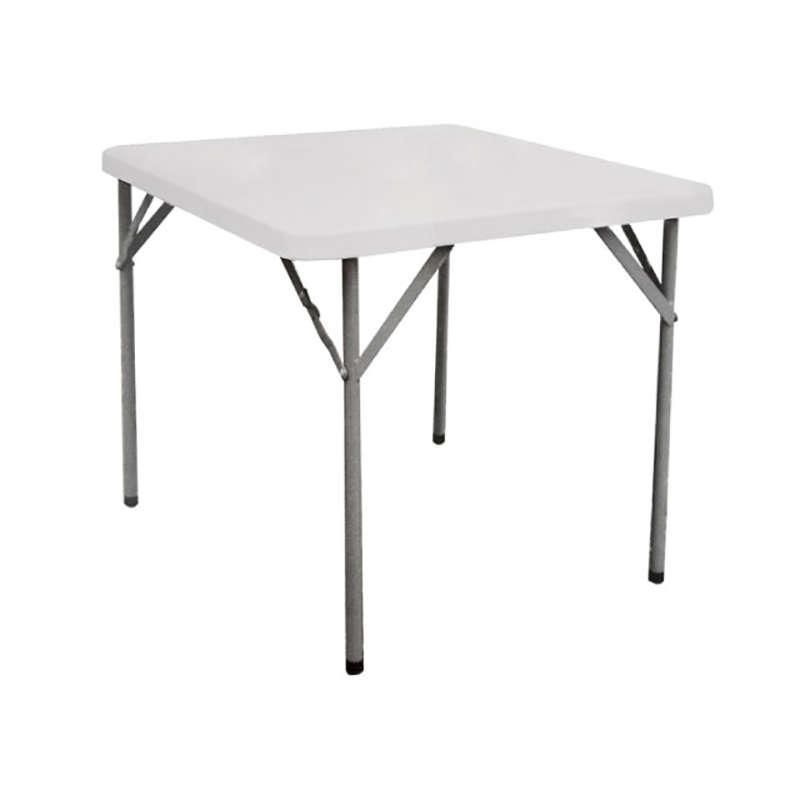 Τραπέζι Catering Γκρι/Λευκό Μέταλλο/HDPE 80x80x74cm