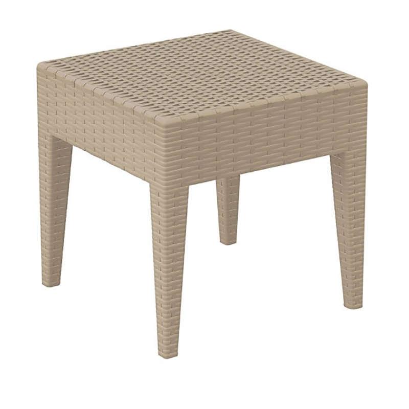 Τραπέζι MIAMI Dove Grey PP 45x45x45cm