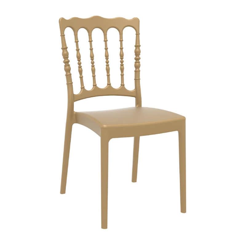 Καρέκλα Στοιβαζόμενη NAPOLEON Gold PP 45x55x92cm