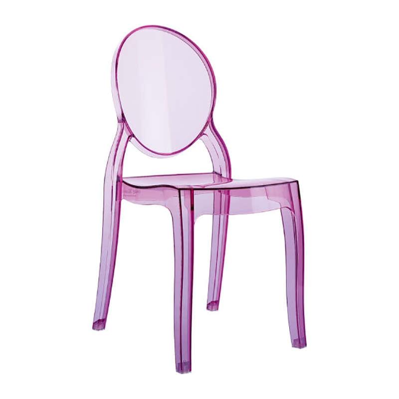 Καρέκλα Παιδική BABY Ροζ Ακρυλικό 30x34x63cm