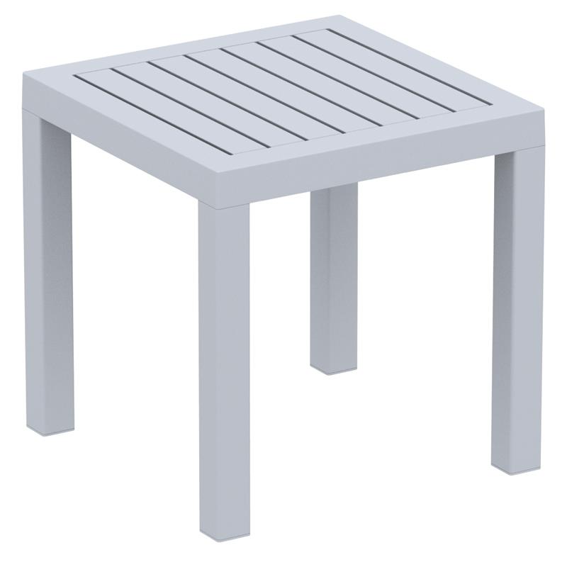 Τραπέζι OCEAN Silver Grey PP 45x45x45cm