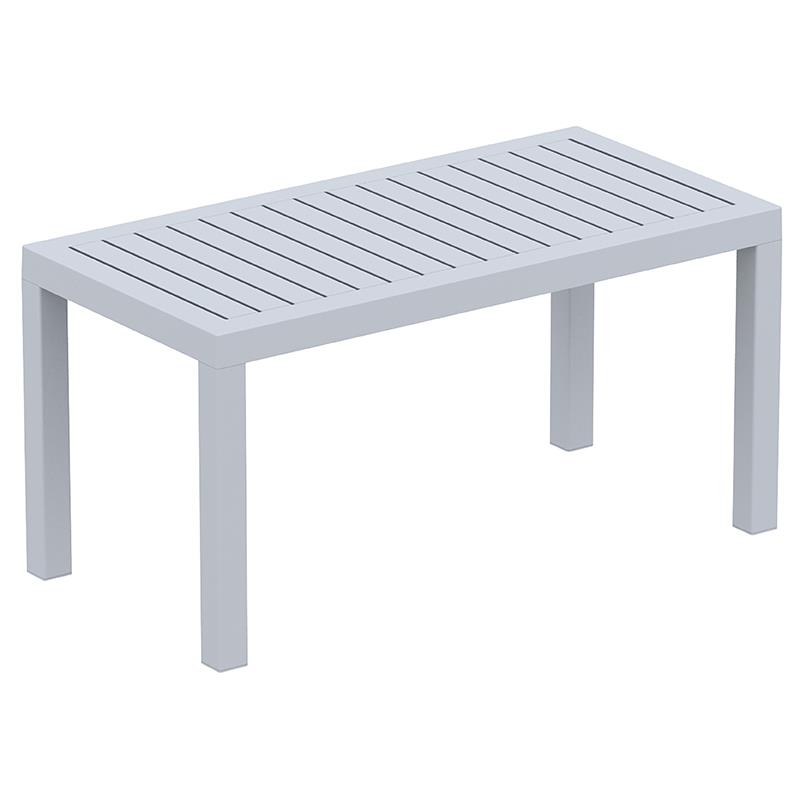 Τραπέζι OCEAN Silver Grey PP 90x45x45ε.