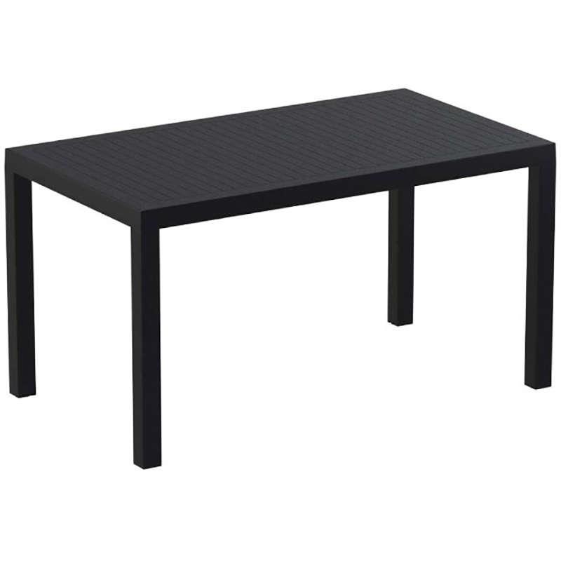 Τραπέζι ARES Μαύρο PP 140x80x75cm