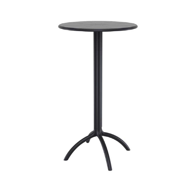 Τραπέζι Bar OCTOPUS Μαύρο PP Φ60x108cm
