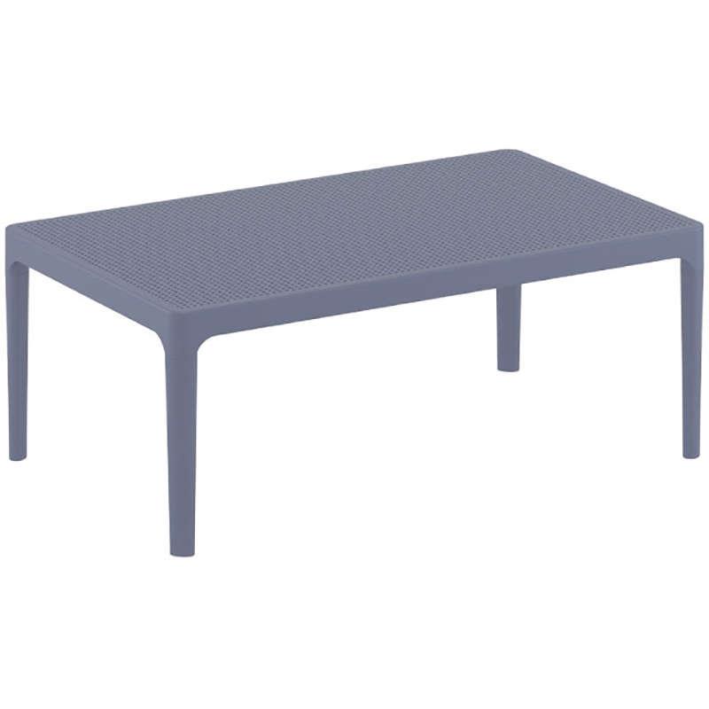 Τραπέζι SKY Ανθρακί PP 100x60x40cm