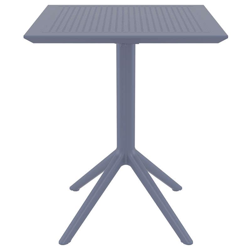Τραπέζι Πτυσσόμενο SKY Ανθρακί PP 60x60x74cm