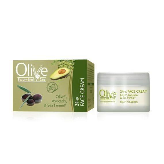 Olive Beauty Medicare 24ωρη Κρέμα Προσώπου Ελιά, Κρίταμος και Αγκινάρα 50ml
