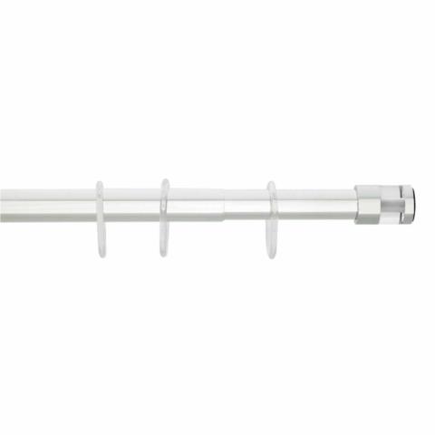 Πτυσσόμενος Βραχίονας Μπάνιου 160-260cm Grekon 1240 Glass Clear