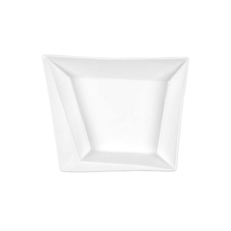 Πιάτο Βαθύ Τετράγωνο Πορσελάνης Λευκό Art Et Lumiere 22,5x16,5x6,5εκ. 05981 (Σετ 6 Τεμάχια) (Υλικό: Πορσελάνη, Χρώμα: Λευκό) - Art Et Lumiere - lumiere_05981