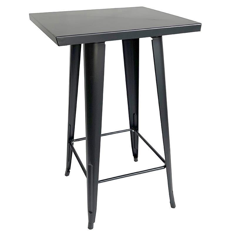 Τραπέζι Bar TEXAS Μαύρο Μέταλλο 60x60x103cm