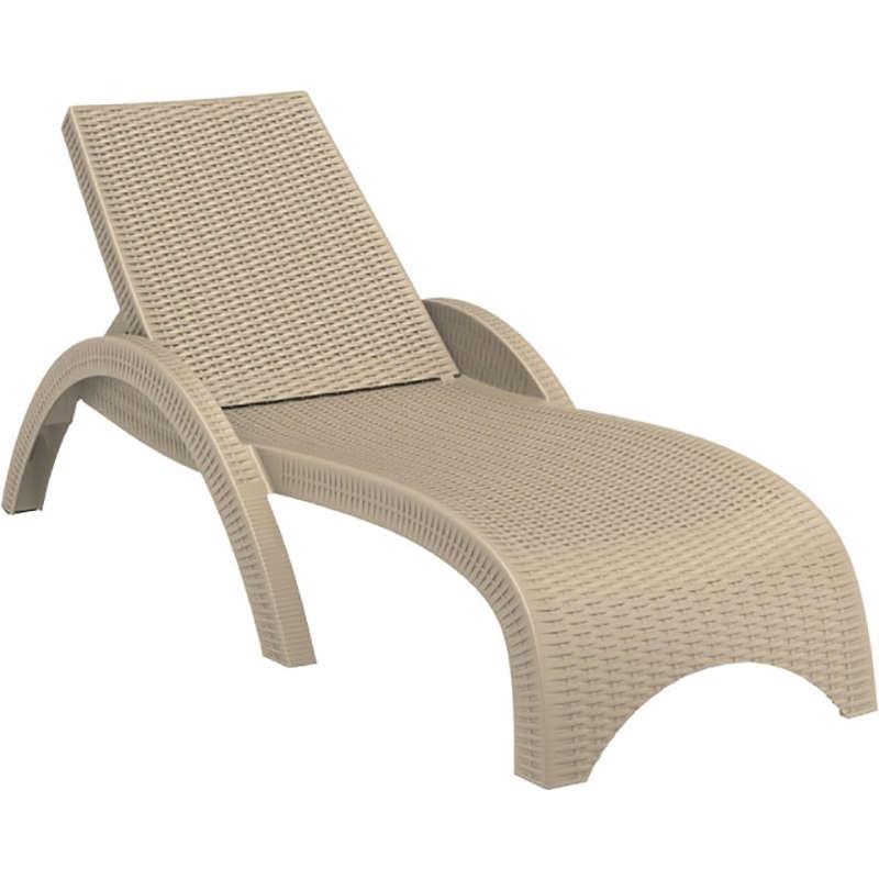 Ξαπλώστρα FIJI Dove Grey PP 73x187x44cm