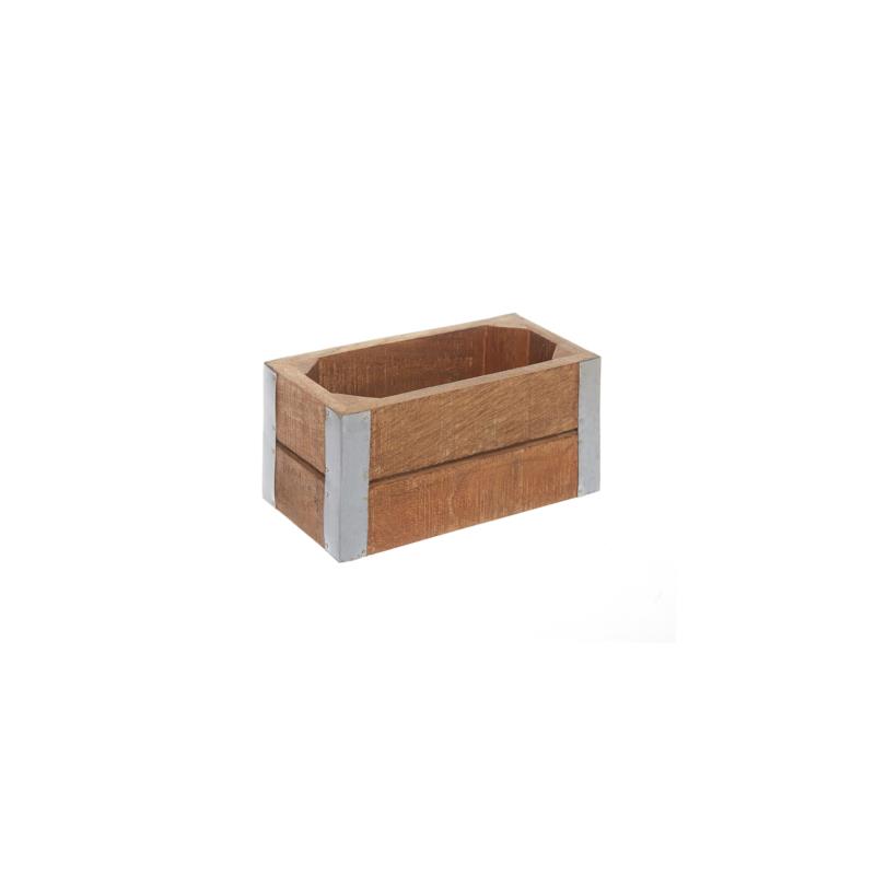 Coincasa διακοσμητικό ξύλινο κουτί 20 x 10 x 10 cm - 006569797 Λευκό