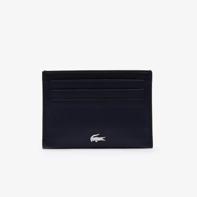 LACOSTE Fitzgerald Credit Card Holder in Leather NH1346FG 000 NOIR