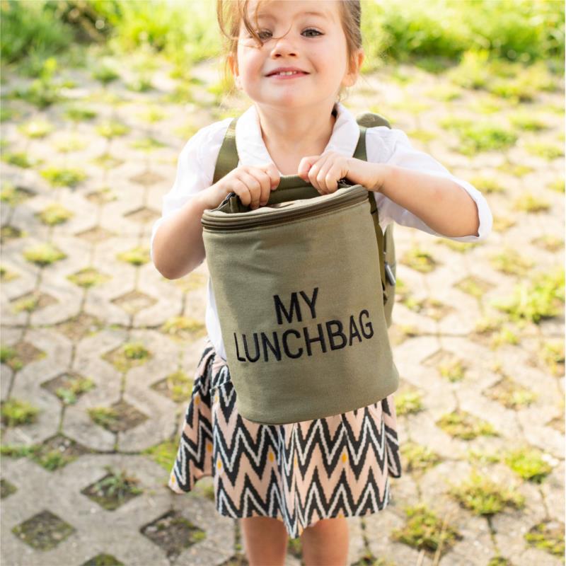 Τσάντα Φαγητού ChildHome My Lunchbag Canvas Khaki BR76043