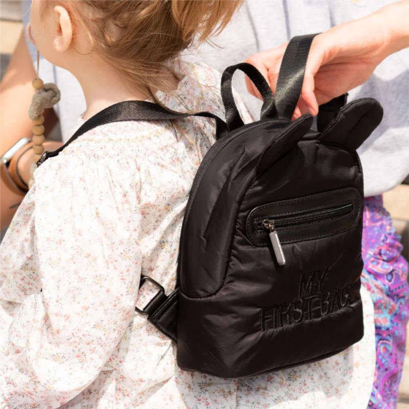 Παιδική Τσάντα Πλάτης ChildHome My First Bag Puffered Black BR76005