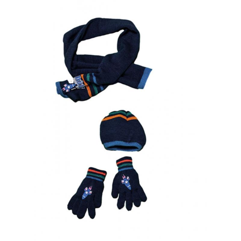 Energiers Σέτ κασκόλ-σκούφος-γάντια με τύπωμα Space gang ΤΥΠΟΣ 39-113131-9