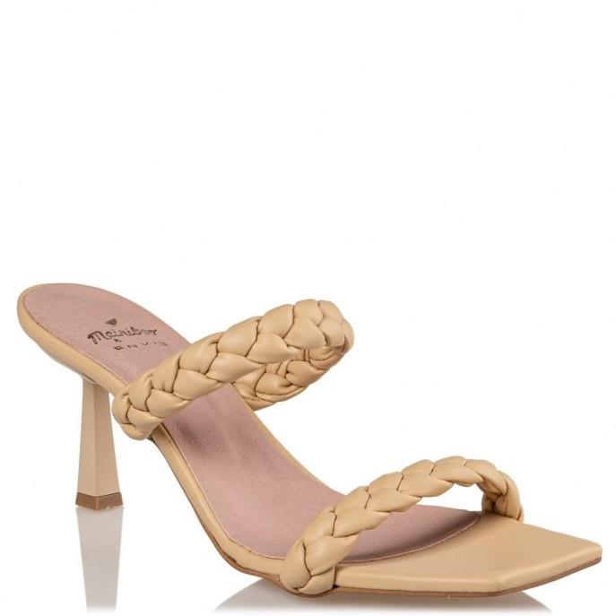 Mairiboo by Envie Shoes Γυναικεία Πέδιλα M03-13918-36 Μπέζ ELEGANZA