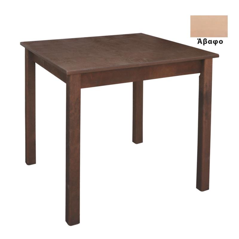 Τραπέζι Ταβέρνας Κ/Π Λυόμενο Άβαφο Ξύλο 70x70x75cm