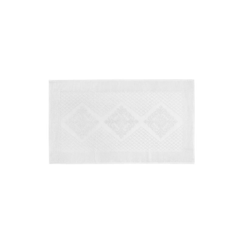Coincasa χαλάκι μπάνιου με γεωμετρικό σχέδιο 70 x 120 cm - 006679726 Λευκό