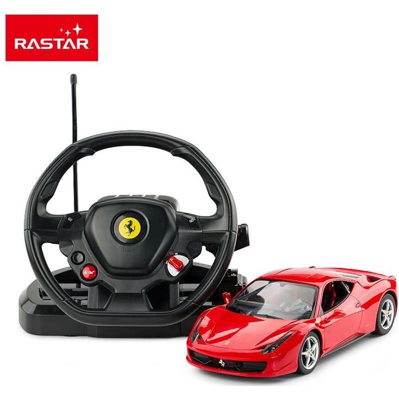 Rastar Τηλεκατευθυνόμενο Ferrari 458 Italia & Τιμόνι 1:14 (47300-8)