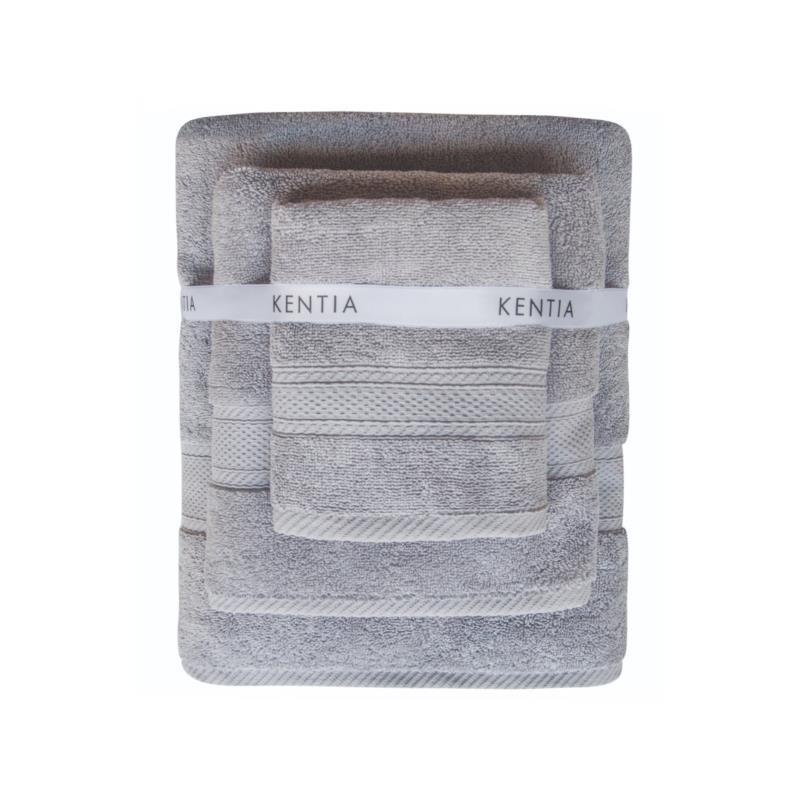 Kentia πετσέτα προσώπου μονόχρωμη ''Tyler'' 50 x 100 cm - 000067658 - Γκρι