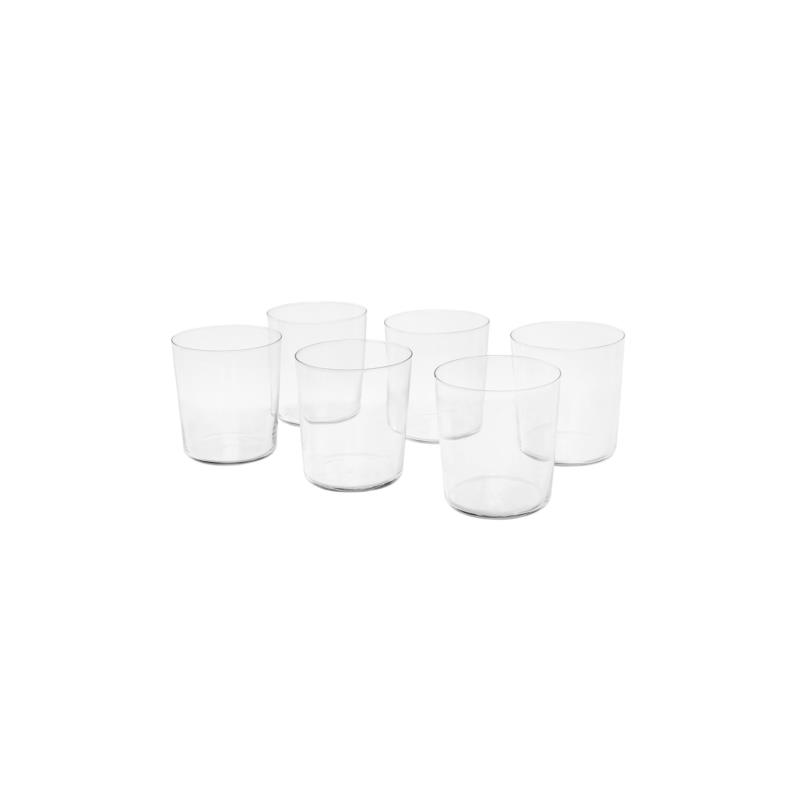 Coincasa σετ από 6 γυάλινα ποτήρια νερού "Starck" 9 x 6,5 cm - 006726721 Διάφανο