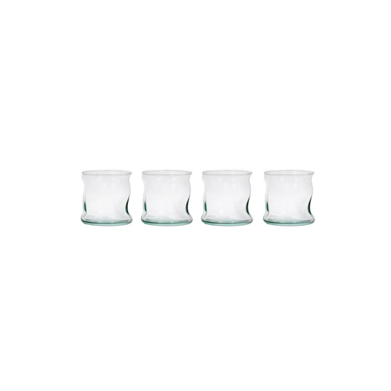 Coincasa σετ ποτήρια από ανακυκλωμένο γυαλί (4 τεμάχια) - 007196137 Διάφανο