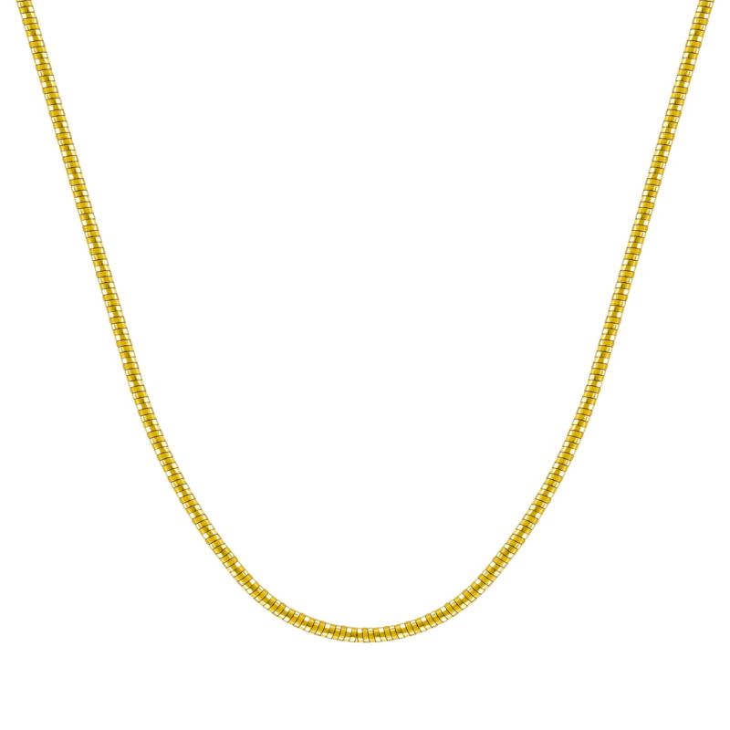 Κολιέ Αλυσίδα από Κίτρινο Χρυσό 14 Καρατίων KL1584