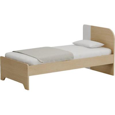 Κρεβάτι Μονό Sebastiana Λευκό, για Στρώμα 90x190 εκ.
