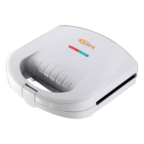 Τοστιέρα 2 Θέσεων Λευκό 750W ANKOR