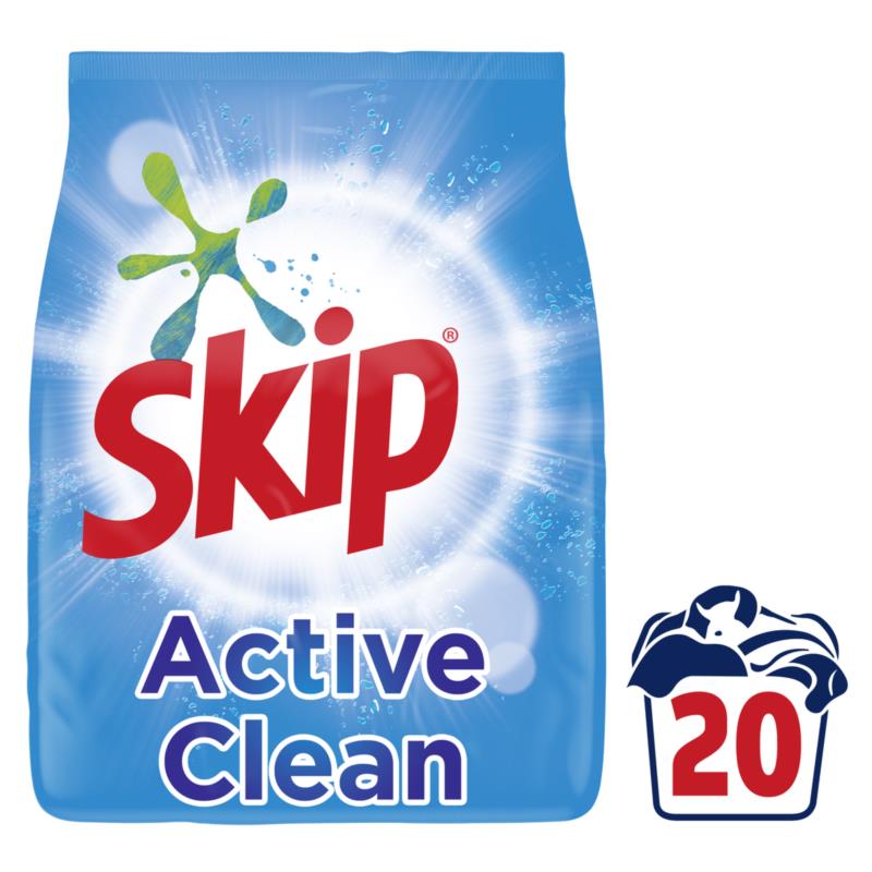 Σκόνη Πλυντηρίου Active Clean Skip (20μεζ)