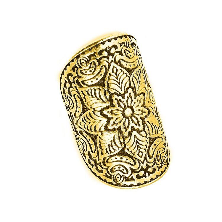 Δαχτυλίδι Από Ορείχαλκο Επιχρυσωμένο 24Κ Mandala PF39955