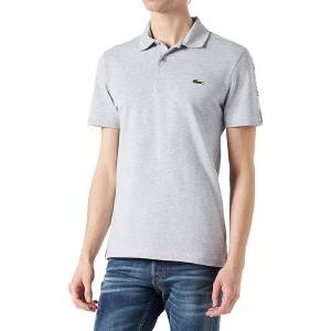 T-SHIRT POLO LACOSTE BRANDED BANDS PH7222 CCA ΑΝΟΙΧΤΟ ΓΚΡΙ ΜΕΛΑΝΖΕ