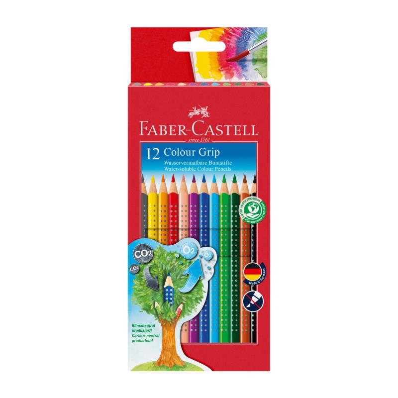 Faber-Castell Ξυλομπογιές Grip σετ 12 χρωμάτων - 077112412/