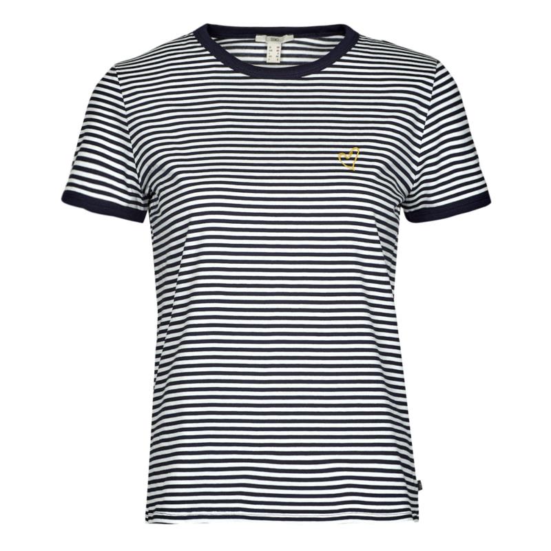T-shirt με κοντά μανίκια Esprit OCS Y/D STRIPE