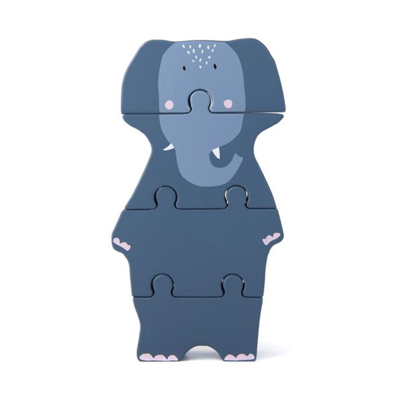 Ξύλινο Παζλ Με 4 Κομμάτια Trixie Body Elephant